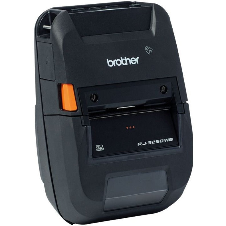 Brother RuggedJet RJ-3250WB-LCP Mobile Direct Thermal Printer - Monochrome - Portable - Label/Receipt Print - Ethernet - USB - Bluetooth - Wireless LAN - Black