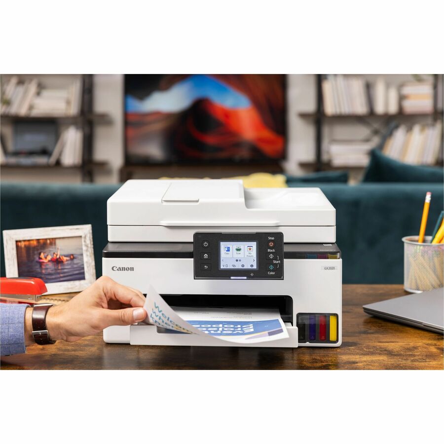 Canon MAXIFY GX2020 Wired & Wireless MegaTank Inkjet Multifunction Printer - Color