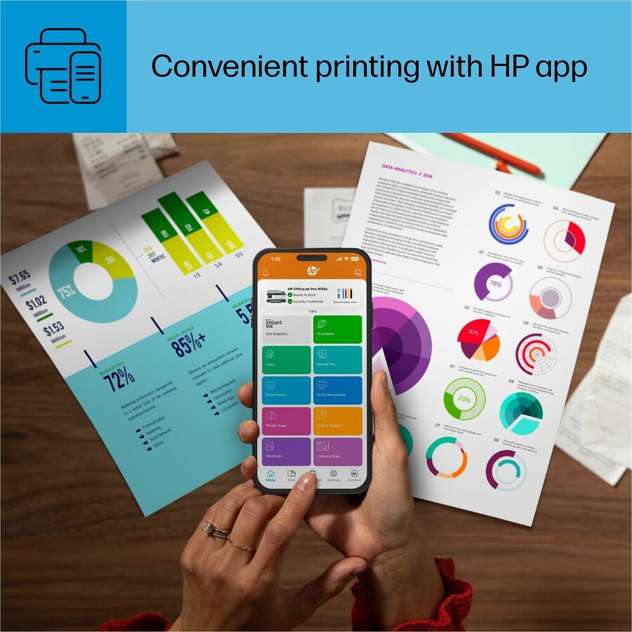 HP Officejet Pro 8135e Wired & Wireless Inkjet Multifunction Printer