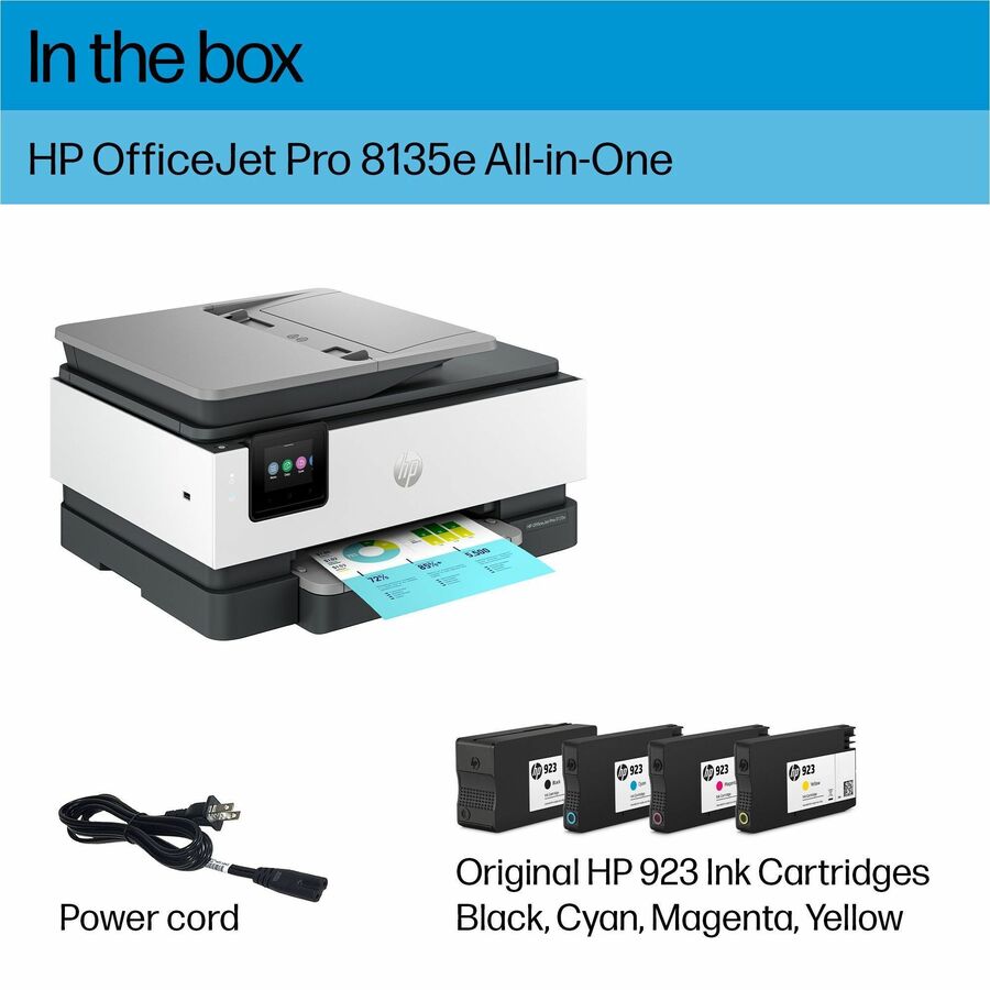 HP Officejet Pro 8135e Wired & Wireless Inkjet Multifunction Printer