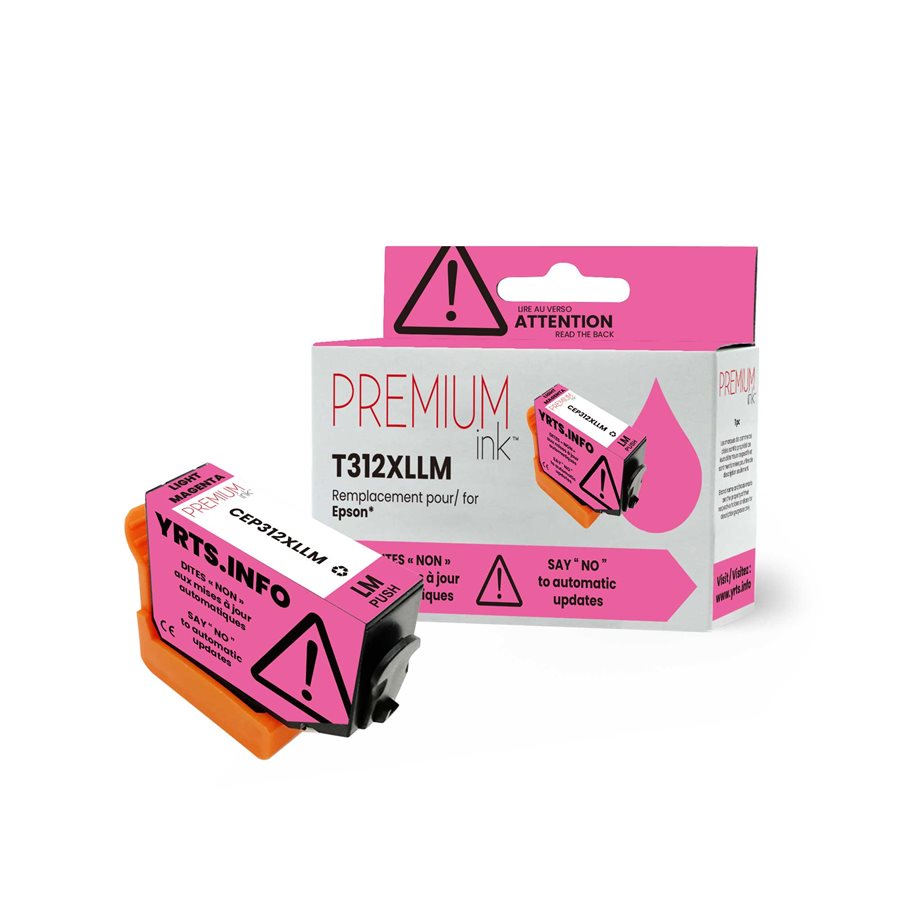 Encre alternative premium YRTS magenta clair pour Epson T312XL620