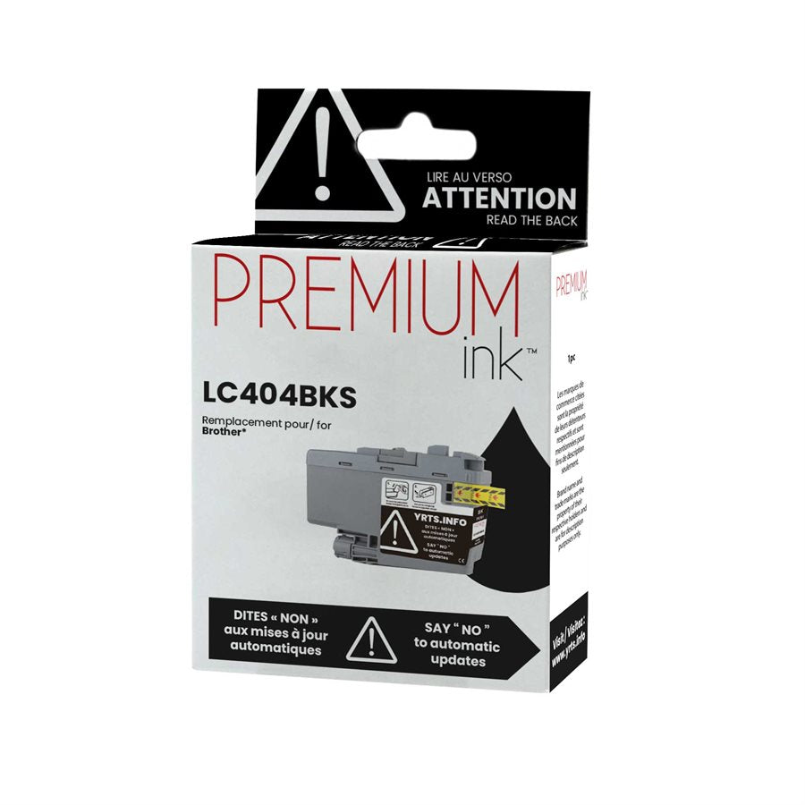 Brother LC404BKS Alternative Premium Ink Pigment Black 750 copies