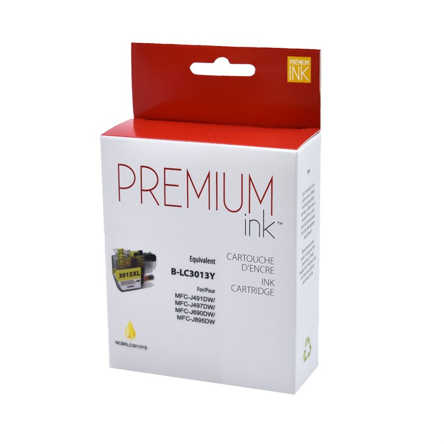 Brother LC3013XL Pigment Yellow Alternative Premium Ink