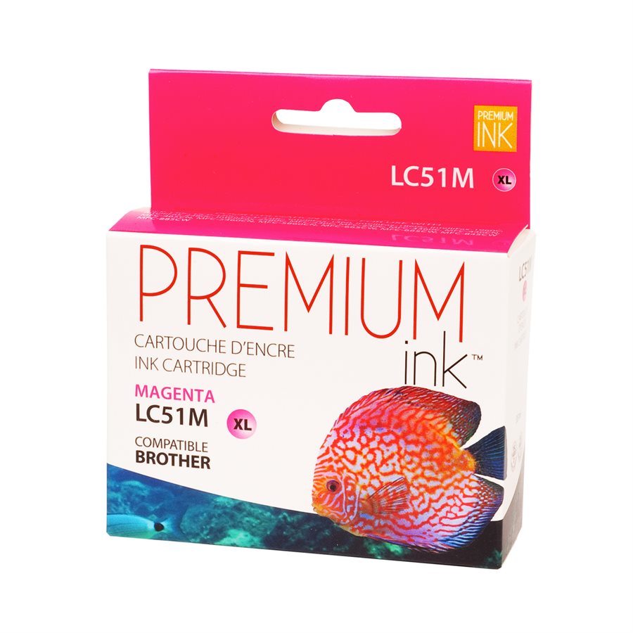 Brother LC51 XL Alternative Magenta Premium Ink