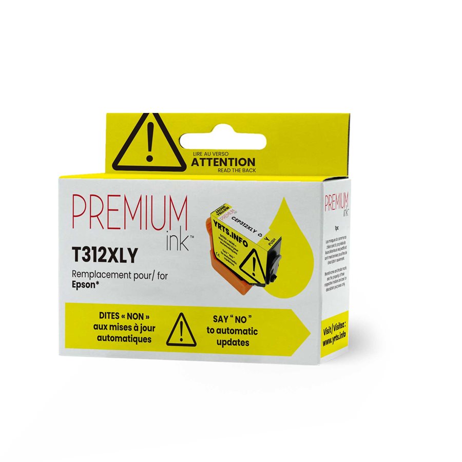 Epson T312XL420 Alternative Premium Ink YRTS Yellow