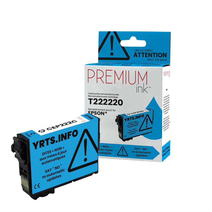 Epson T222220 Alternative Premium Ink Cyan 185 copies