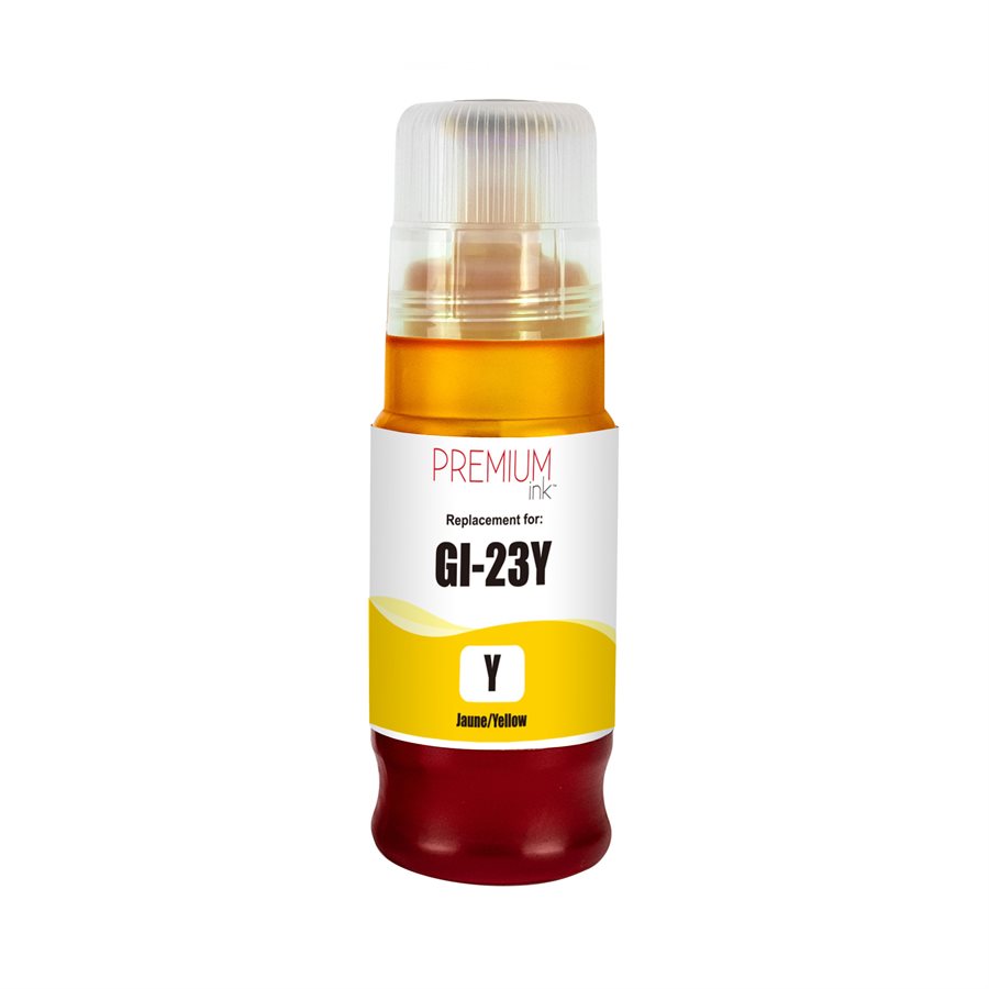 Encre jaune alternative premium Canon GI-23