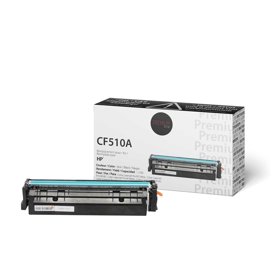 HP CF510A (204A) Tonalité Premium Alternative Noir 1,1K