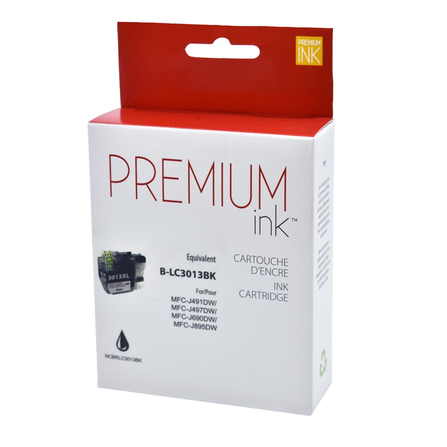 Brother LC3013XL Pigment Black Alternative Premium Ink