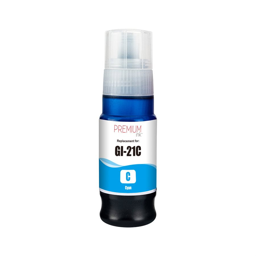 Encre cyan premium alternative Canon GI-21