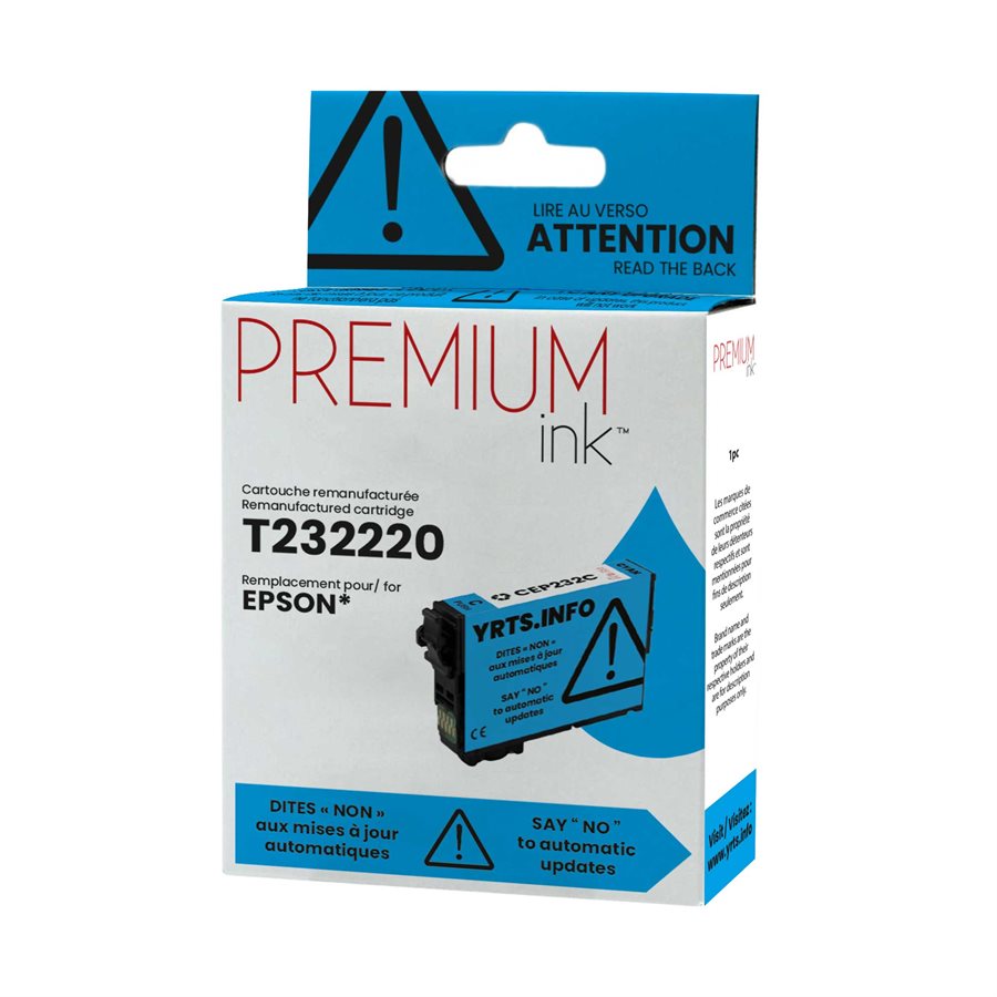 Encre alternative premium cyan Epson T232220, 140 exemplaires