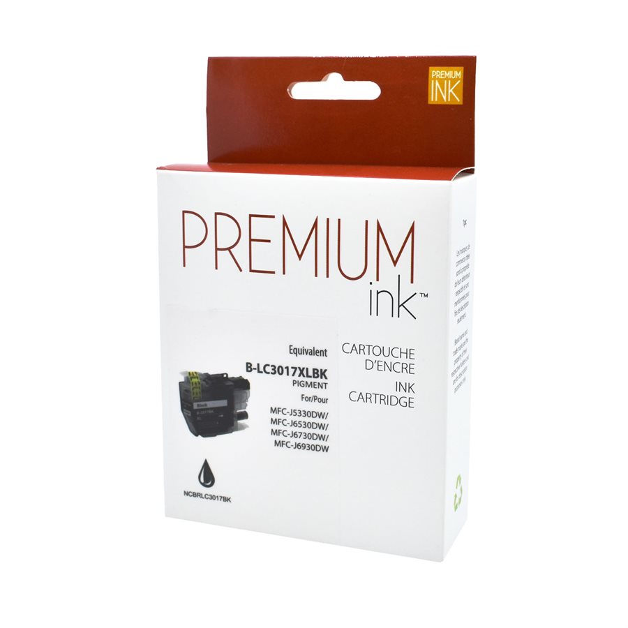 Brother LC3017XL Pigment Black Alternative Premium Ink