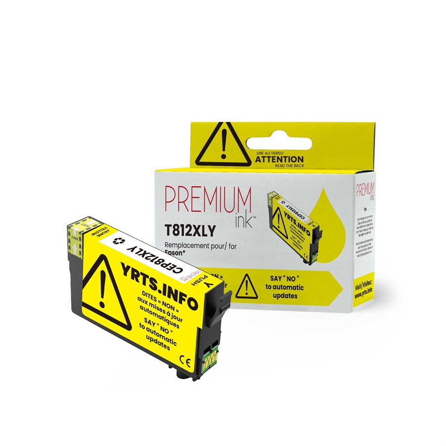 Epson T812XL420 Alternative Premium Ink YRTS Yellow