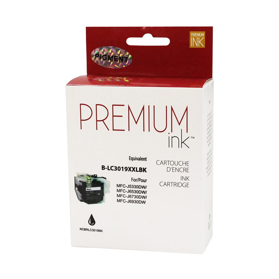 Brother LC3019XXL Pigment Black Alternative Premium Ink