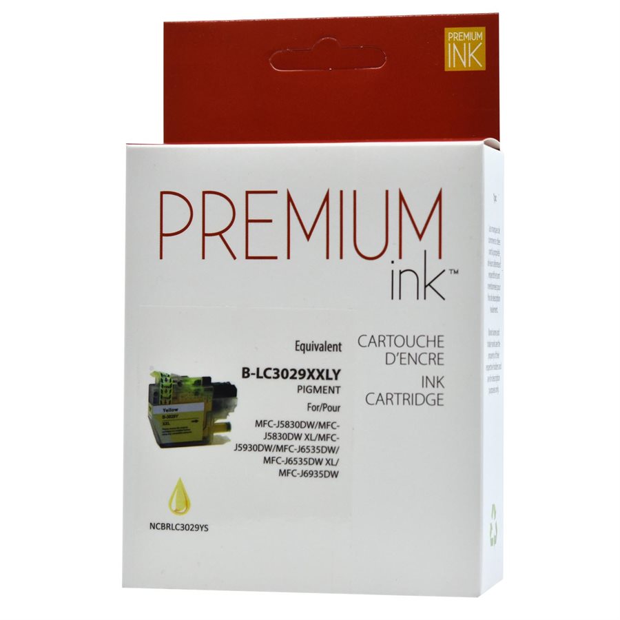 Brother LC3029 Alternative Yellow Premium Ink