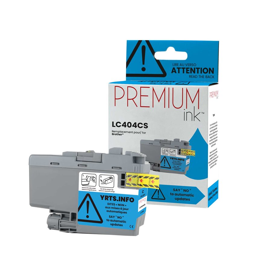 Brother LC404CS Alternative Premium Ink Dye Cyan 750 copies