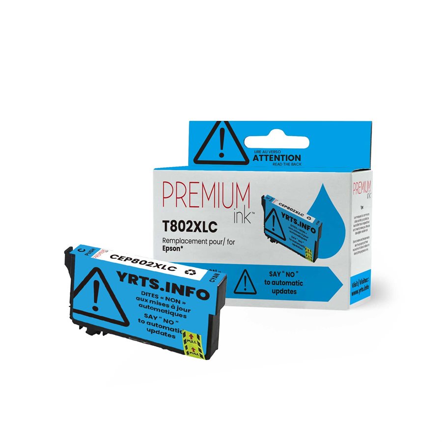 Epson T802XL Alternative Premium Ink YRTS Cyan 1.9K