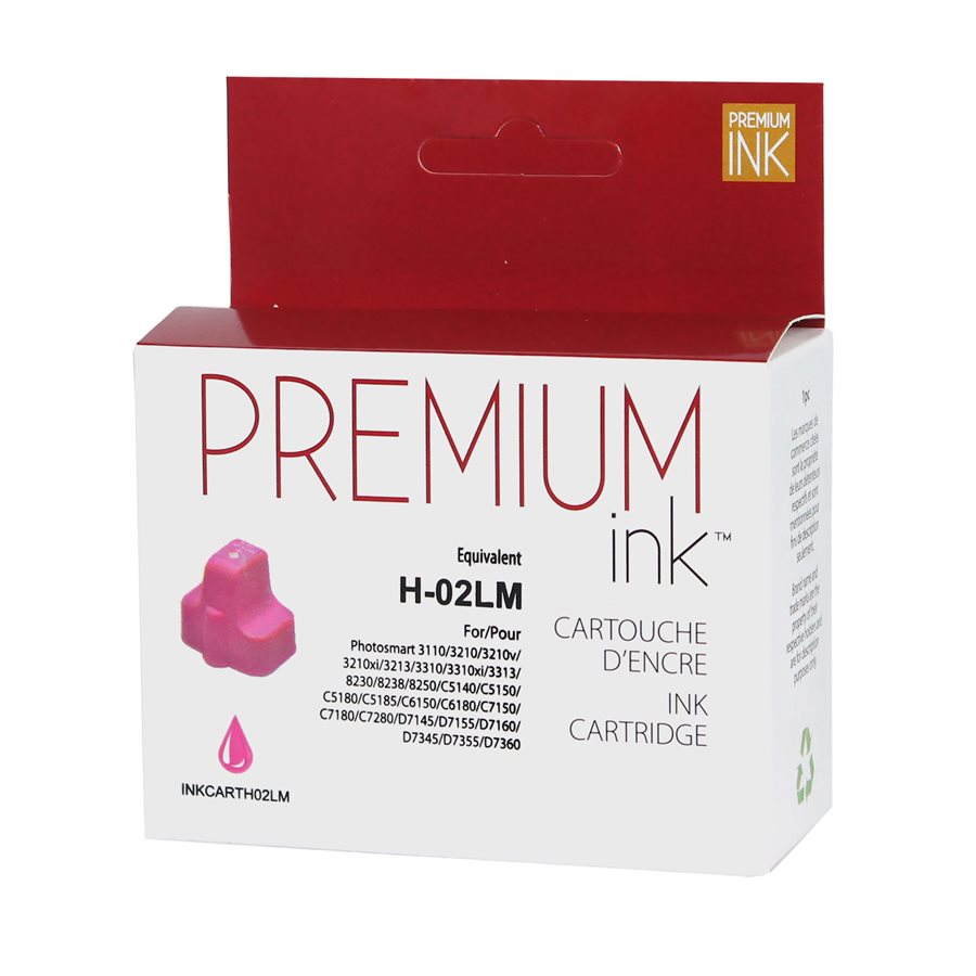 HP No. 02 C8775W Alternative Lt Magenta Premium Ink