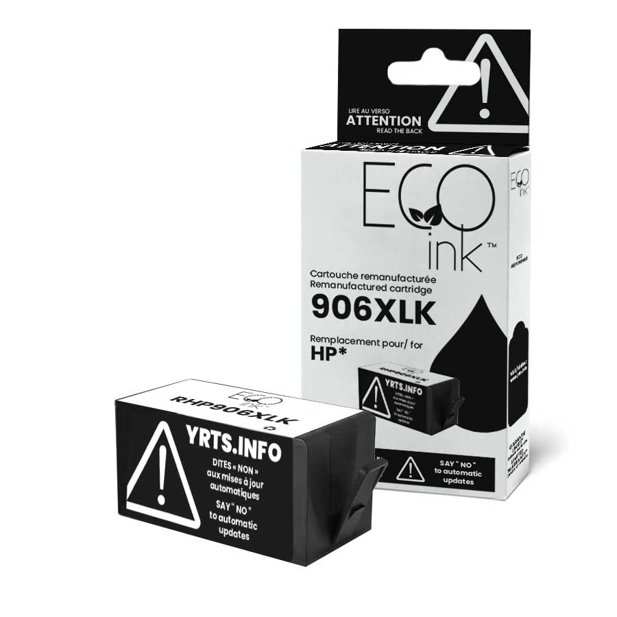 HP No.906XL T6M18AN Reman Black EcoInk YRTS 1.5K