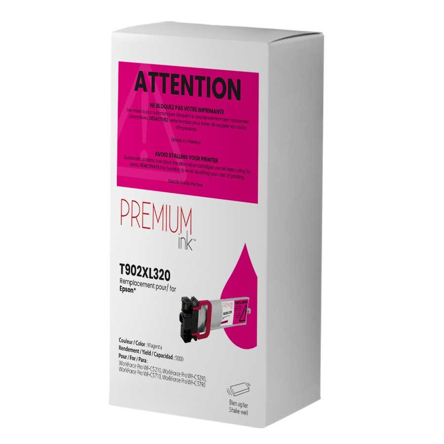 Epson T902XL320 Alternative Premium Ink Magenta Pigment