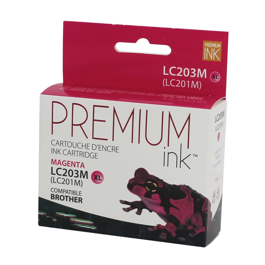 Encre alternative premium magenta Brother LC203MS