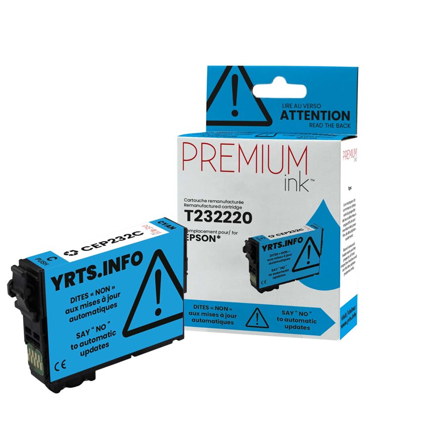 Encre alternative premium cyan Epson T232220, 140 exemplaires