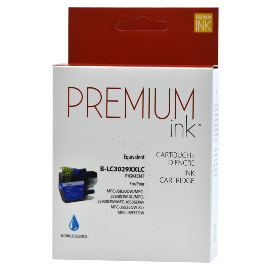 Brother LC3029 Alternative Cyan Premium Ink