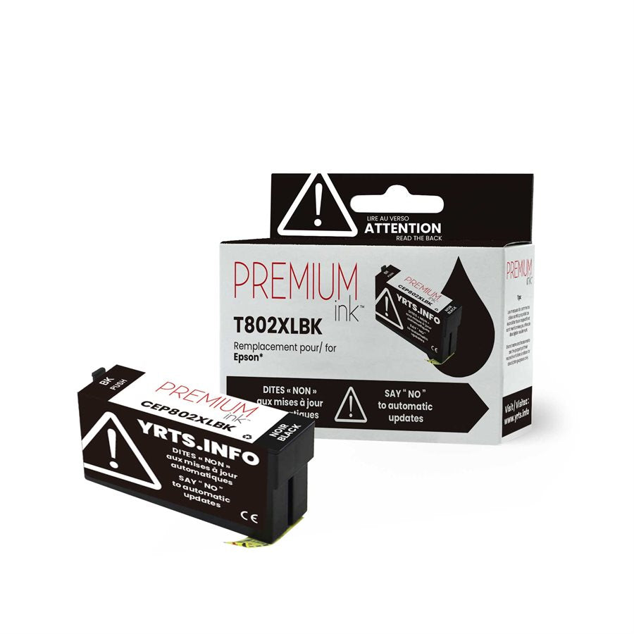 Epson T802XL Alternative Premium Ink YRTS Black 2.6K