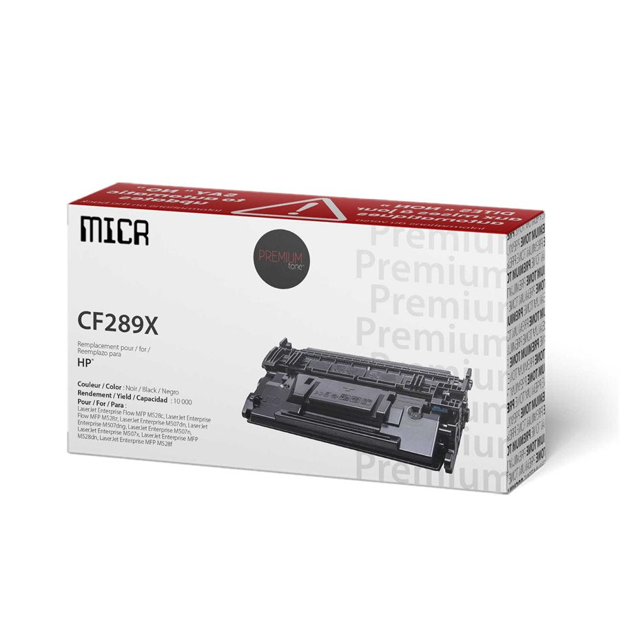 HP CF289X MICR Alternative YRTS Premium Tone 10K