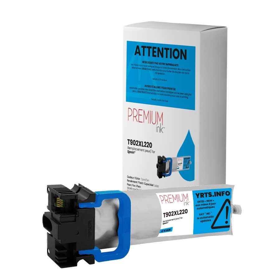 Epson T902XL220 Alternative Premium Ink Cyan Pigment