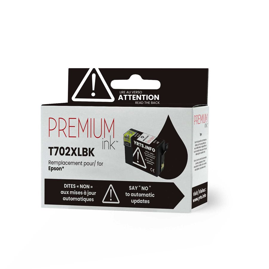 Epson T702XL Alternative Premium Ink YRTS Black1.1K