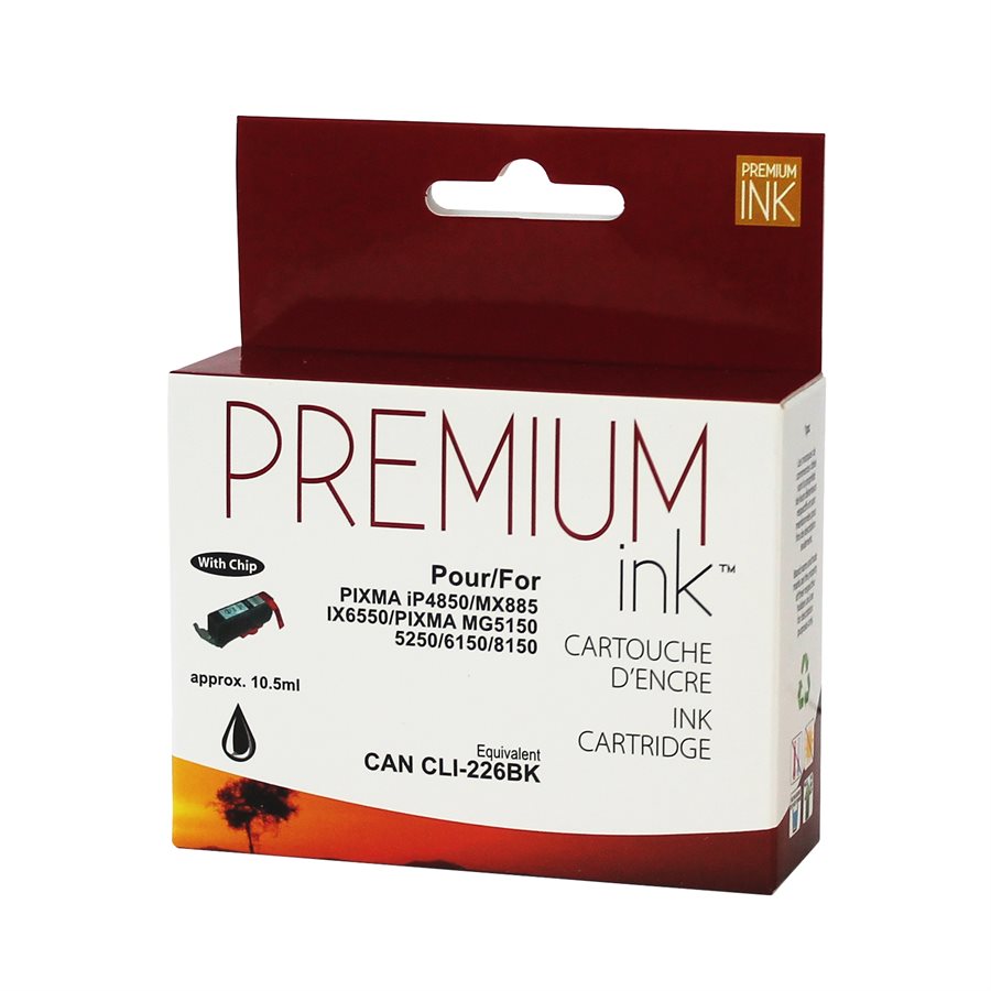 Encre noire premium alternative Canon CLI-226
