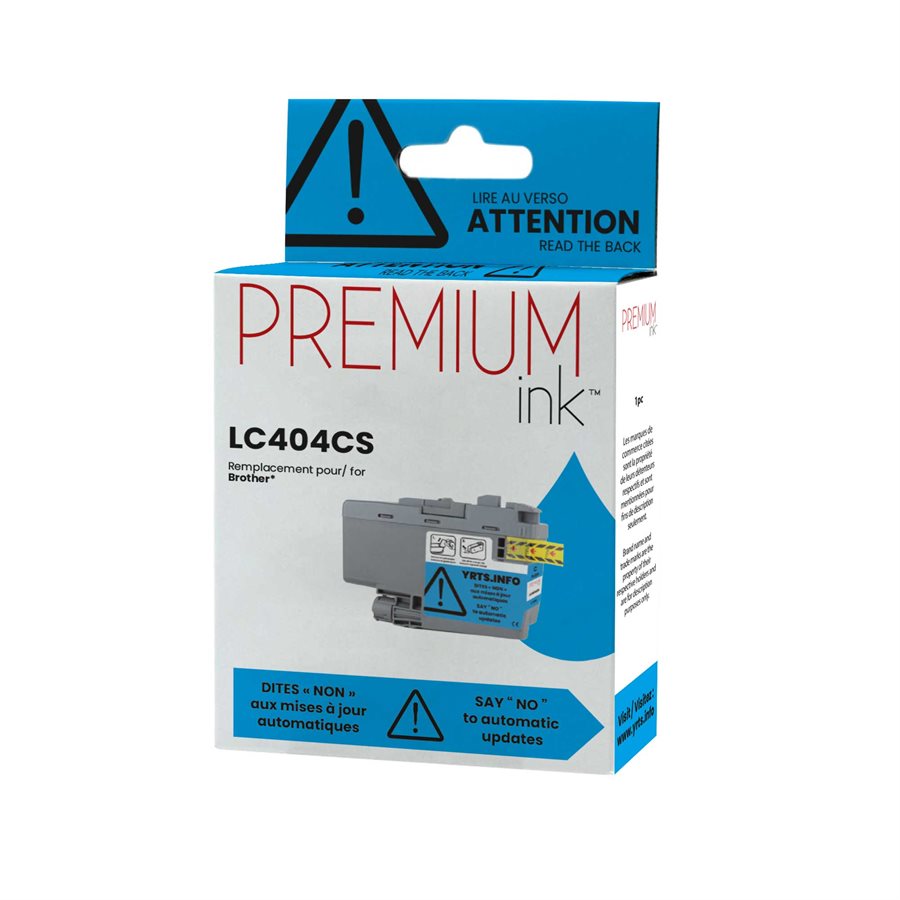 Brother LC404CS Alternative Premium Ink Dye Cyan 750 copies