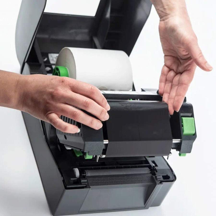 Brother Td-4420tn Desktop Direct Thermal/Thermal Transfer Printer - Monochrome - Label/Receipt Print - Fast Ethernet - USB - USB Host - Serial - With Cutter