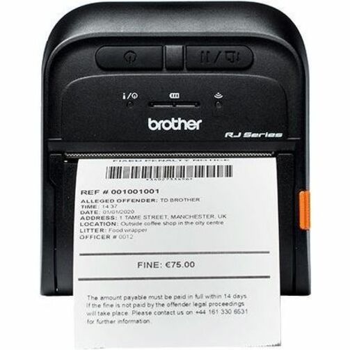 Brother RuggedJet Go RJ-3035B Mobile Direct Thermal Printer - Portable - Receipt Print - USB - Serial - Bluetooth 5.0 - Near Field Communication (NFC)