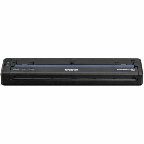 Brother PocketJet 8 Direct Thermal Printer - Portable - Plain Paper Print - USB - USB Host - Bluetooth - Wireless LAN