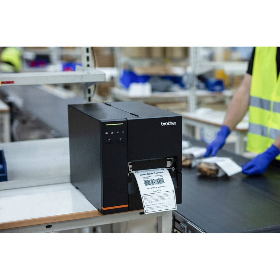 Brother TJ-4120TN Industrial Thermal Transfer Printer - Color - Label/Receipt Print - Fast Ethernet - USB - USB Host - Serial