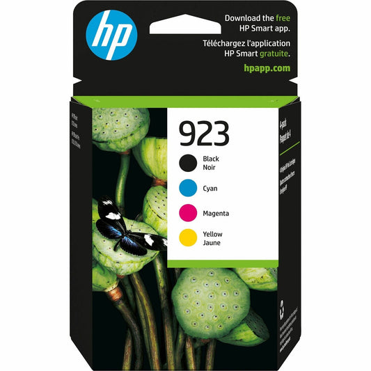 Cartouche d'encre jet d'encre HP 923 d'origine - Noir, cyan, magenta, jaune - 1 paquet