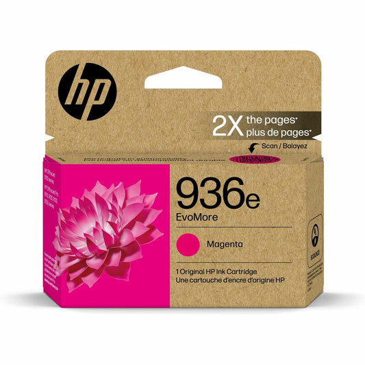 Cartouche d'encre jet d'encre HP EvoMore 936e d'origine à haut rendement - Magenta - 1 unité