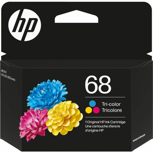 HP 68 Original Standard Yield Inkjet Ink Cartridge - Tri-color, Cyan, Magenta, Yellow - 1.0 Pack