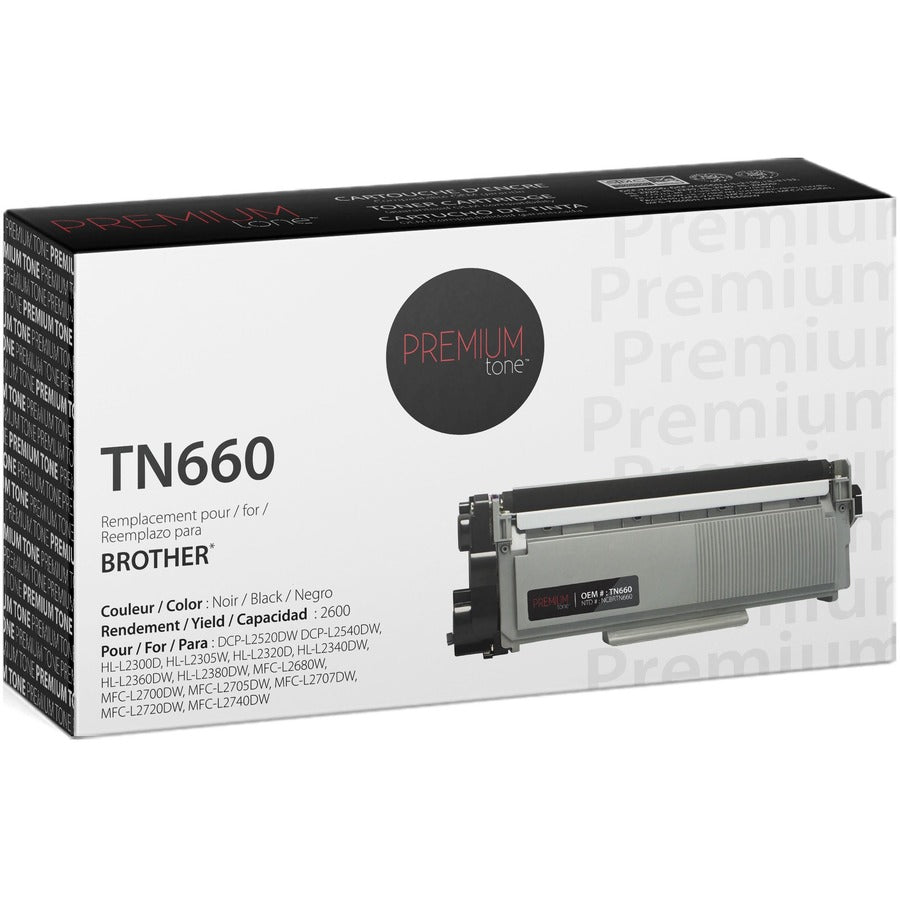NCBRTN660 Premium Tone Toner Cartridge - Alternative for Brother TN660 - Black