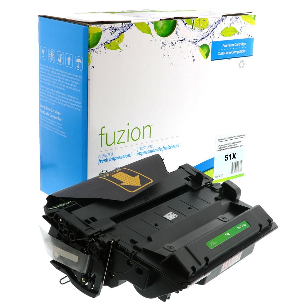 Fuzion Toner haute capacité compatible HP Q7551X (51X) - Noir
