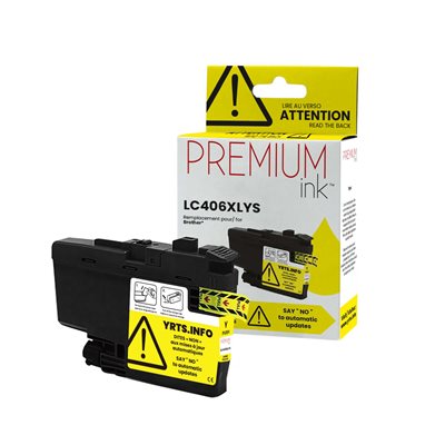 NCBRLC406XLY Compatible Premium Ink Pigment Yellow 5K