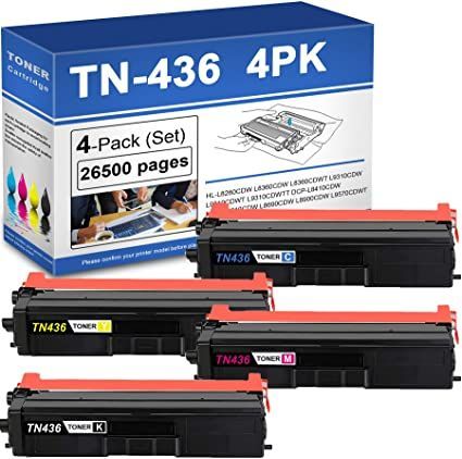 TN436 IMPERIAL BRAND  Brother TN436 Super High Yield Toner Cartridge 4-Piece Bulk Set  TN436PK4