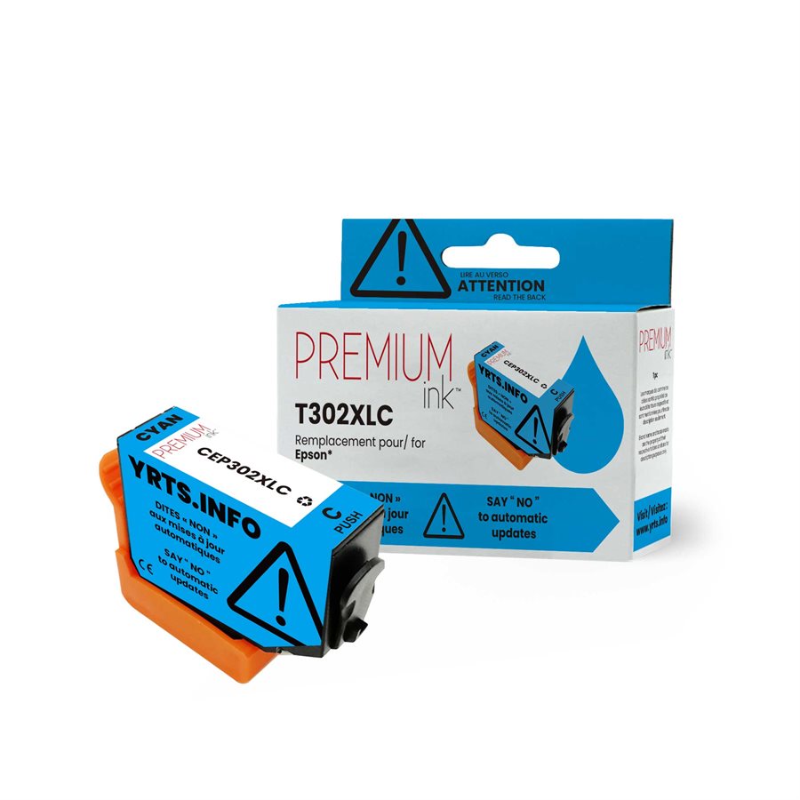 Encre alternative premium Epson T302XL220 YRTS cyan