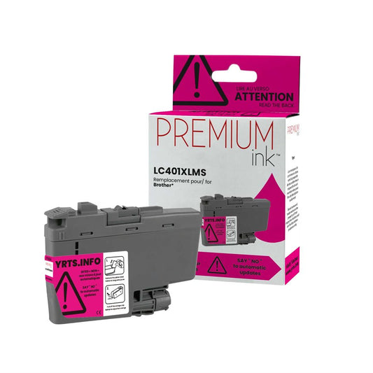 Brother LC401XLMS Alternative Premium Ink Dye Magenta 500 copies