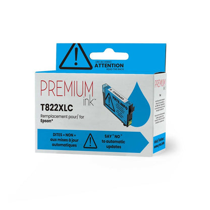 Epson T822XL220 Alternative Premium Ink YRTS Cyan