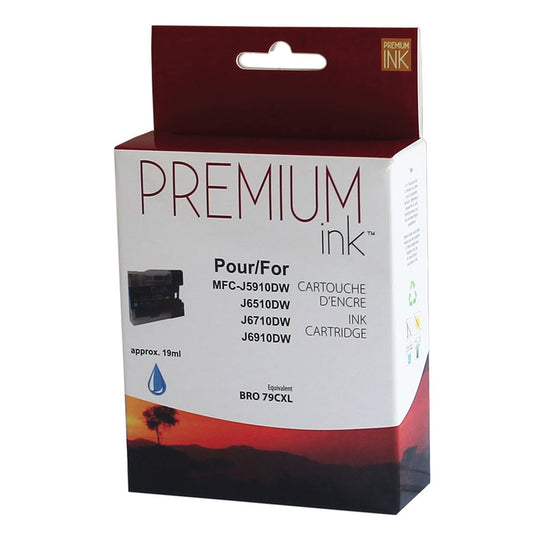 Brother LC79XL Alternative  Cyan  Premium Ink (19 ml)