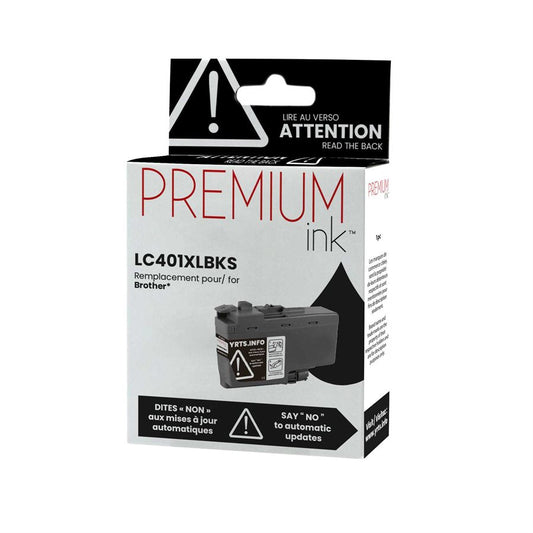 Brother LC401XLBKS Alternative Premium Ink Dye Black 500 copies