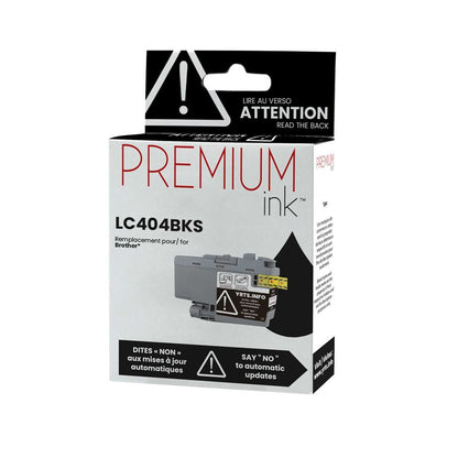 Brother LC404BKS Alternative Premium Ink Pigment Black 750 copies